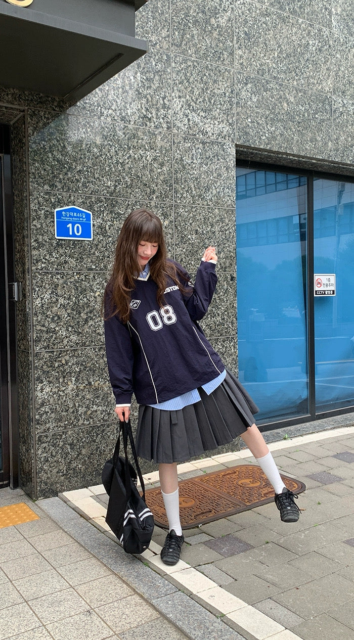navy pullover