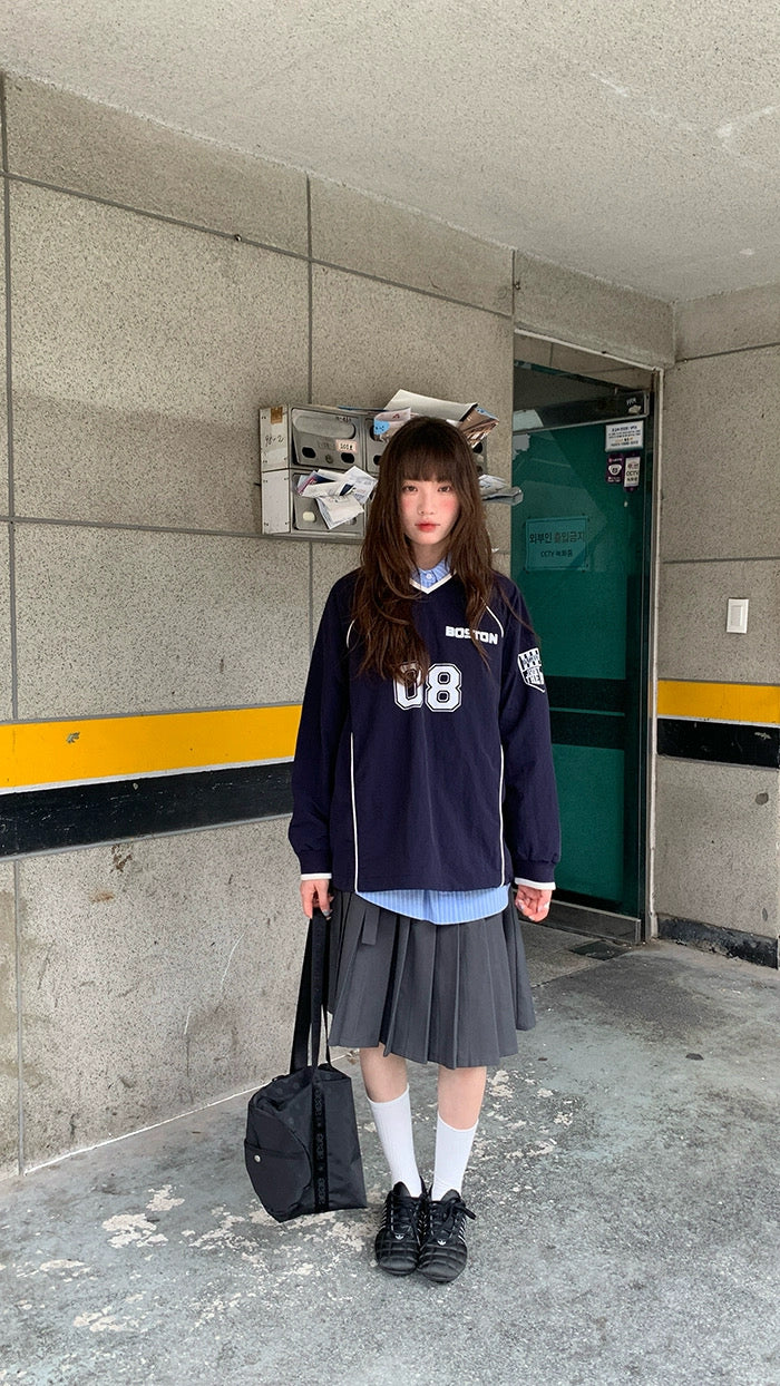 navy pullover